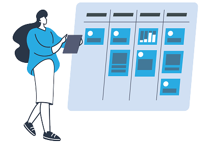 Kanban board illustration